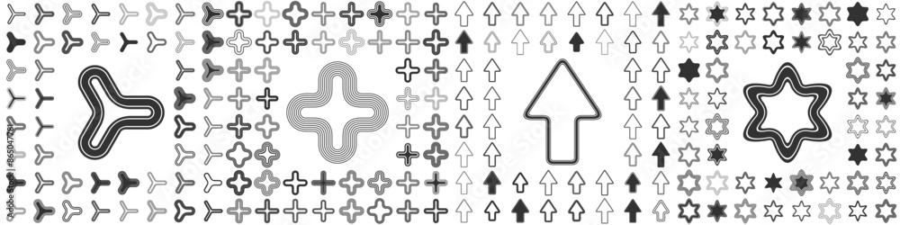 Obraz premium Line logo design collection