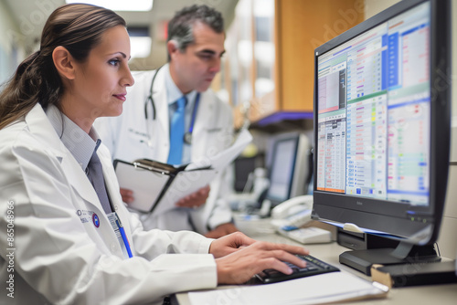 Electronic medical records, supported by innovative medical technology, facilitate better data sharing and collaboration among healthcare providers, leading to more comprehensive a photo