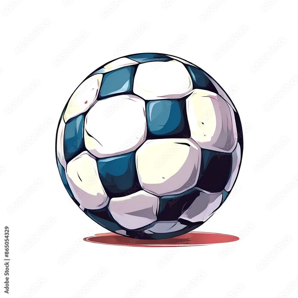 Fototapeta premium soccer ball isolated on white