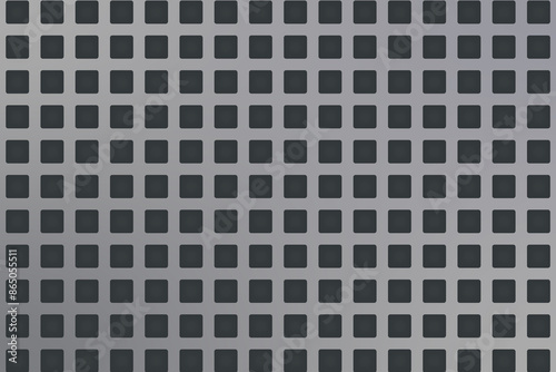 perforated sheet with square holes grate vector seamless background texture surface floor close up dark pattern