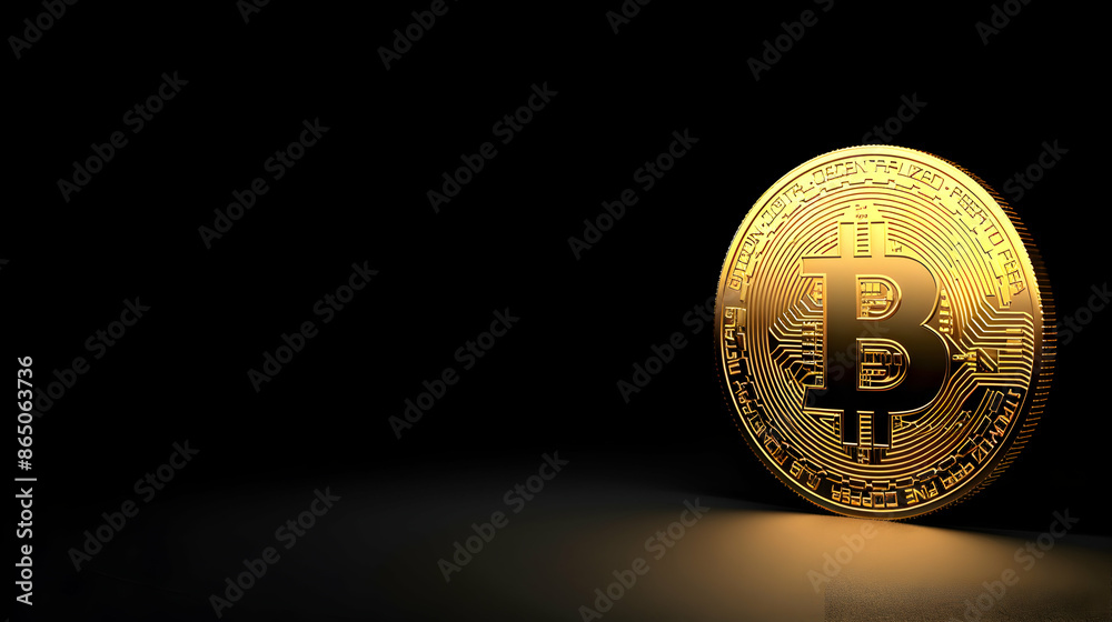 bitcoin on black background,bitcoin cryptocurrency stock market concept.generative ai bitcoin on black background,bitcoin cryptocurrency stock market concept.generative ai