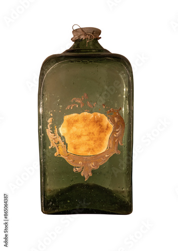 Obraz na płótnie old and vintage bottle of medicine on white, isolated w salonie