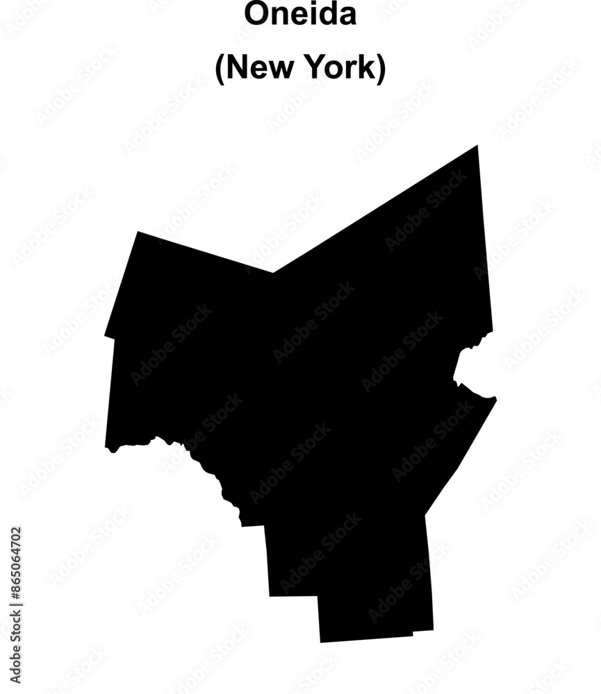 Oneida County (New York) blank outline map Oneida County (New York) blank outline map