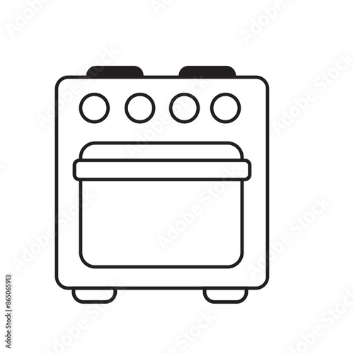 oven icon logo vector design