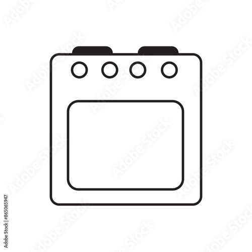 oven icon logo vector design