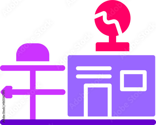 Weather Station Vector Icon