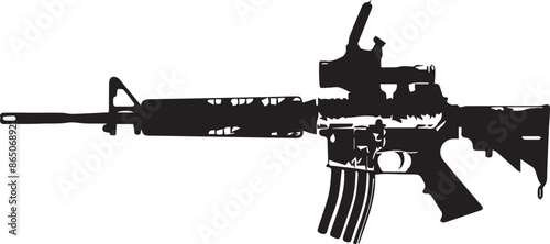 rifle isolated on white