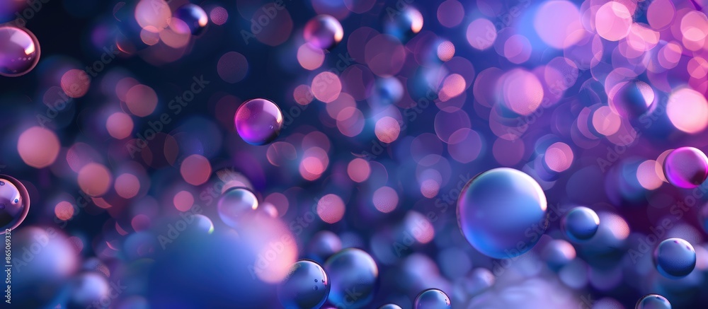 Spherical Particles Creating Abstract Background Spherical Particles Creating Abstract Background