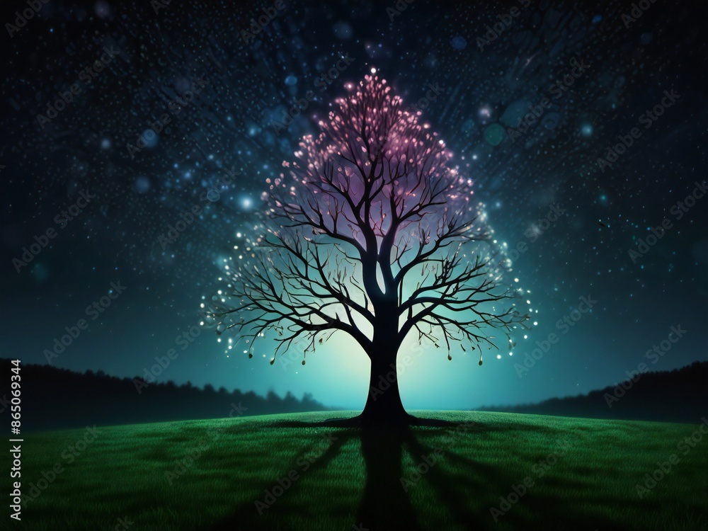 In the enchanted woods, a vibrant money tree flourished, its branches adorned with colorful Monopoly bills. In the enchanted woods, a vibrant money tree flourished, its branches adorned with colorful Monopoly bills.