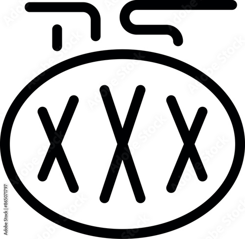 Scientific icon representing a xxx chromosome pair, indicating a female with a rare genetic variation