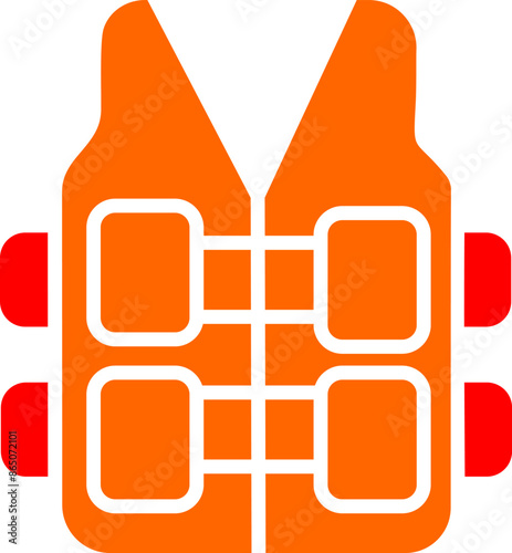 Bullet Proof Vest Vector Icon