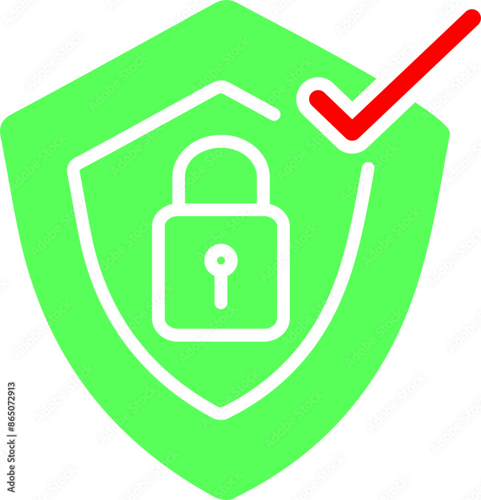 Verified Protection Vector Icon Verified Protection Vector Icon