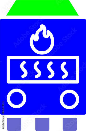 Gas Furnace Vector Icon