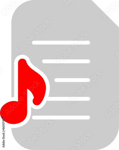 Audio Document Vector Icon