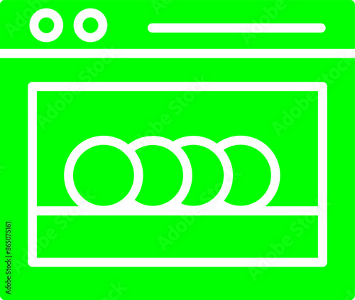 Dishwasher Vector Icon