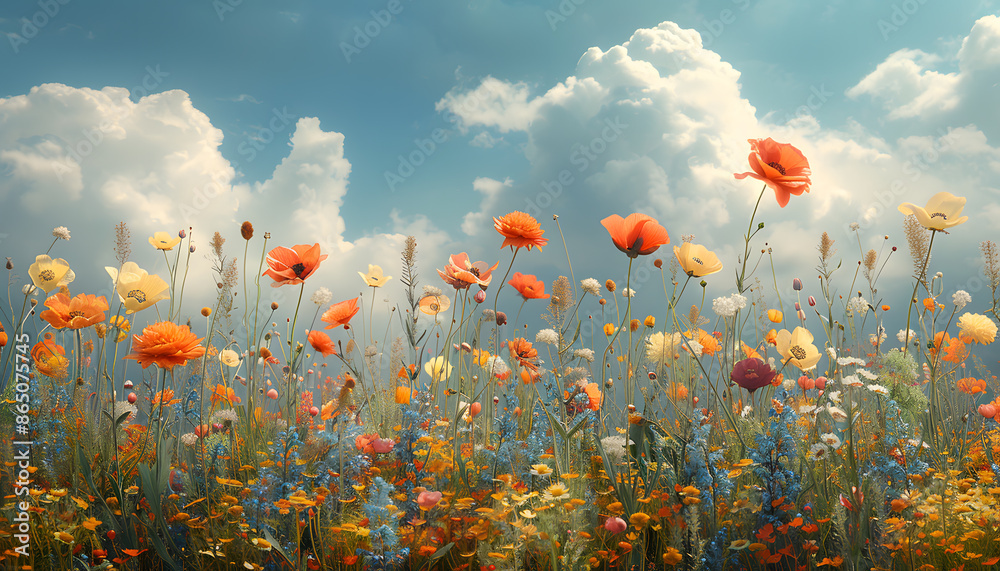 Obraz premium flowers background