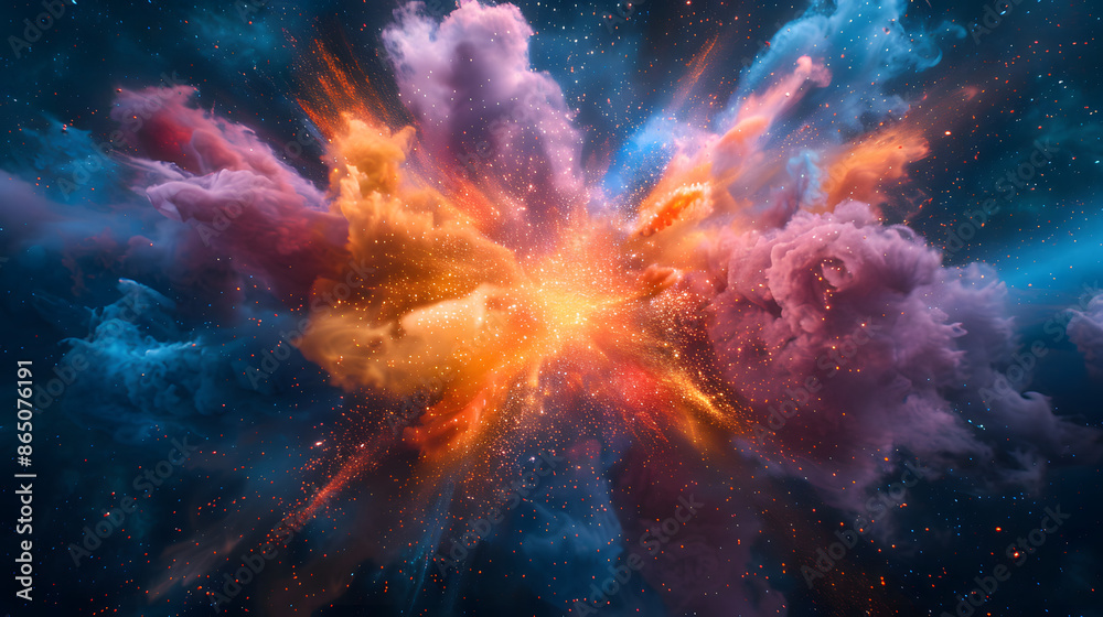 Fototapeta premium Explosión de colores