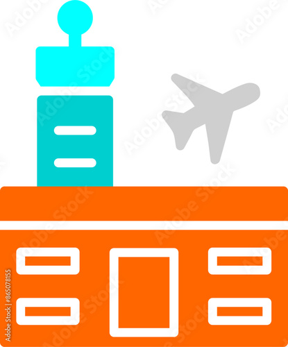Airport Building Vector Icon