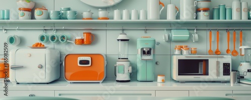 Retro-Futuristic Zero-Waste Kitchen of Tomorrow: Smart Appliances for Sustainable Living