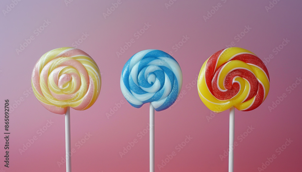 lollipops of the same color but different shades and sizes, aesthetically pleasing manner. Macro photo of a lollipop with multiple layers of flavors. Lollipops designed with seasonal themes lollipops of the same color but different shades and sizes, aesthetically pleasing manner. Macro photo of a lollipop with multiple layers of flavors. Lollipops designed with seasonal themes