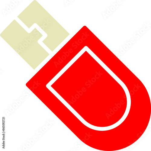 Bitcoin USB Device Vector Icon