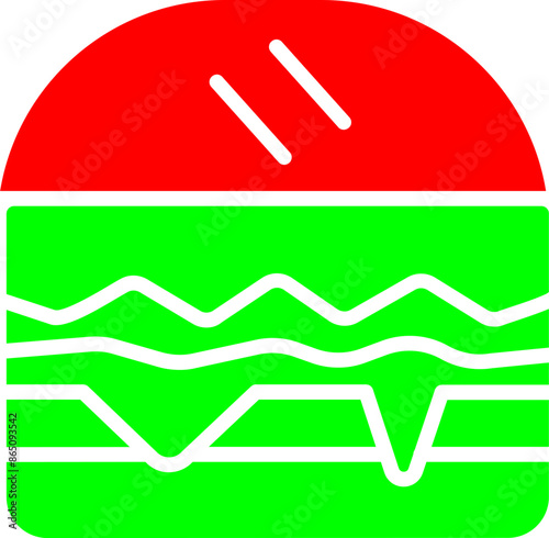 Hamburger Vector Icon