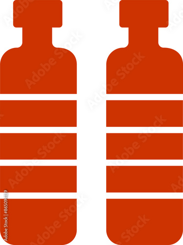 Bottle in Water Vector Icon