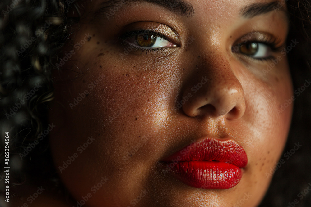 Generated with AI image of bodypositive plump woman plus size model Generated with AI image of bodypositive plump woman plus size model