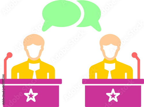 Debate Vector Icon