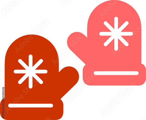 Winter Gloves Vector Icon