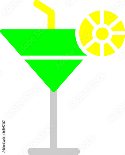 Cocktail Drink Vector Icon