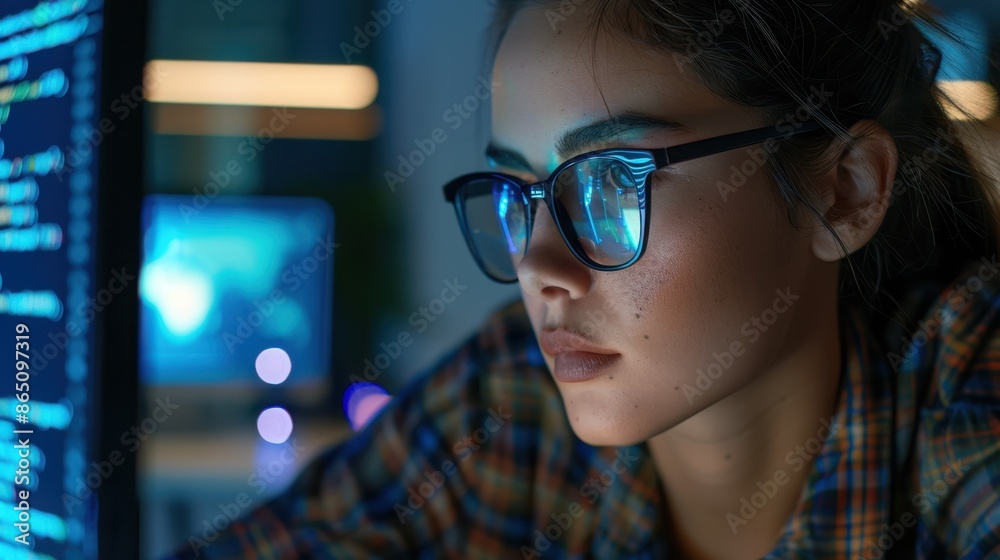 The Woman in Glasses Coding The Woman in Glasses Coding