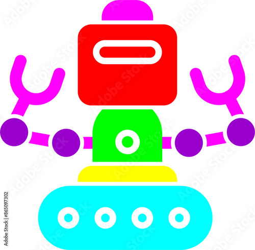 Industrial Robot I Vector Icon