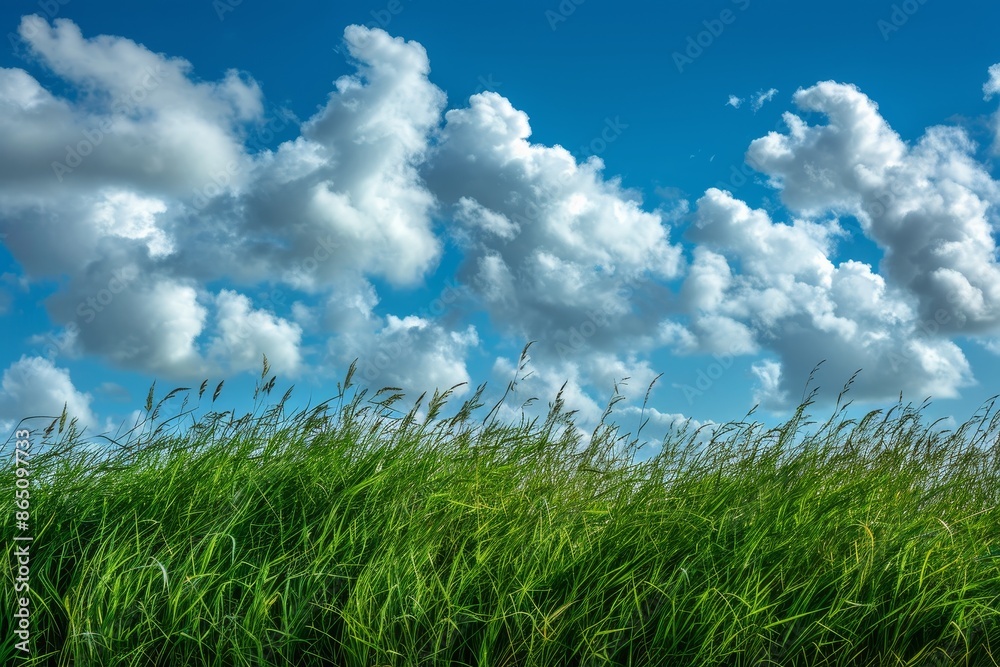 A vibrant grassy field under a sky filled with fluffy clouds, A vibrant snapshot of nature's beauty featuring lush green grass and a sky filled with fluffy white clouds A vibrant grassy field under a sky filled with fluffy clouds, A vibrant snapshot of nature's beauty featuring lush green grass and a sky filled with fluffy white clouds