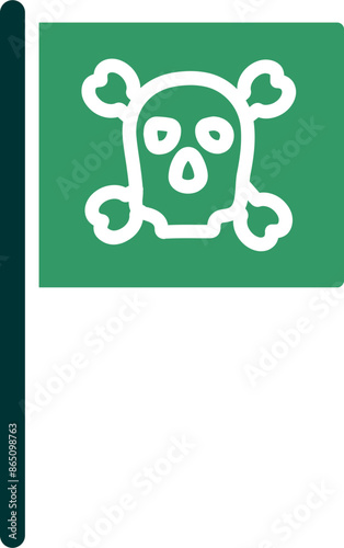 PIrate Flag I Vector Icon