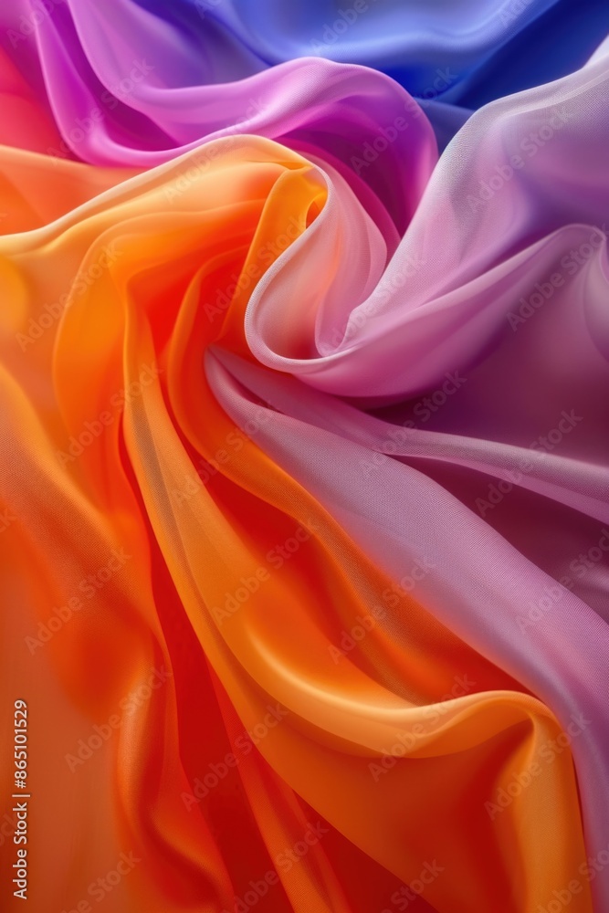 Obraz premium High-resolution image of a vibrant textile detail