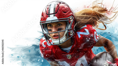 female american football pl...