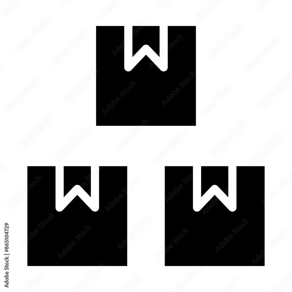 Packages Vector Glyph Icon design Packages Vector Glyph Icon design
