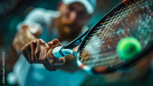 male tennis player in action