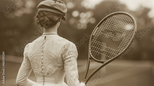 vintage of tennis