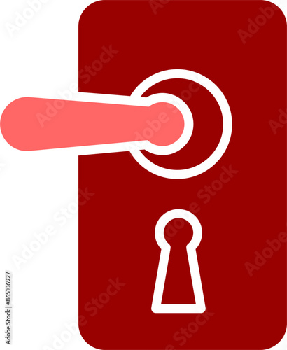 Door Lock Vector Icon