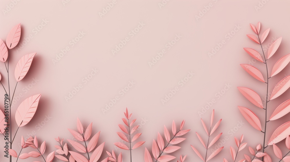 A stylish brown foliage border surrounding a clean, minimalistic space, offering a sophisticated and natural look. The ample copy space allows for versatile use in design projects. A stylish brown foliage border surrounding a clean, minimalistic space, offering a sophisticated and natural look. The ample copy space allows for versatile use in design projects.