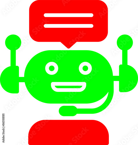 Chat Bot Vector Icon