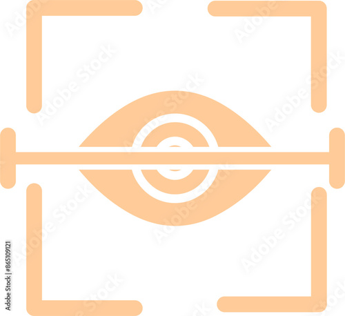 Eye Scan Vector Icon