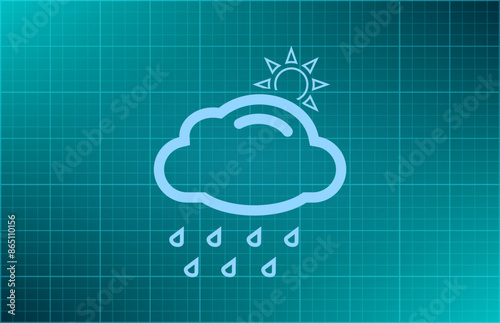 Vector illustration blue background
