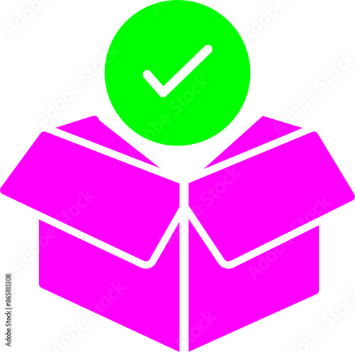 Package Receiving Vector Icon