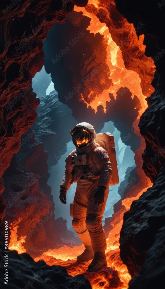 Closeup portrait of an Astronaut Closeup portrait of an Astronaut