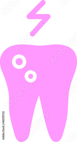 Toothache And Plaque Vector Icon