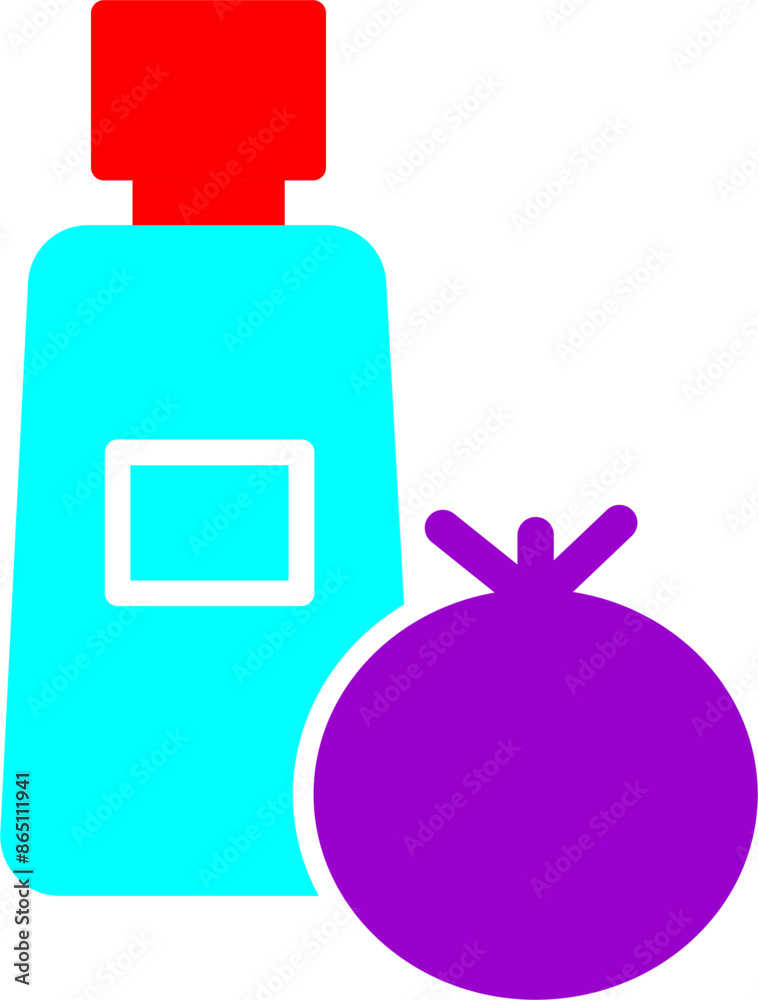 Fototapeta premium Tomato Ketchup Vector Icon