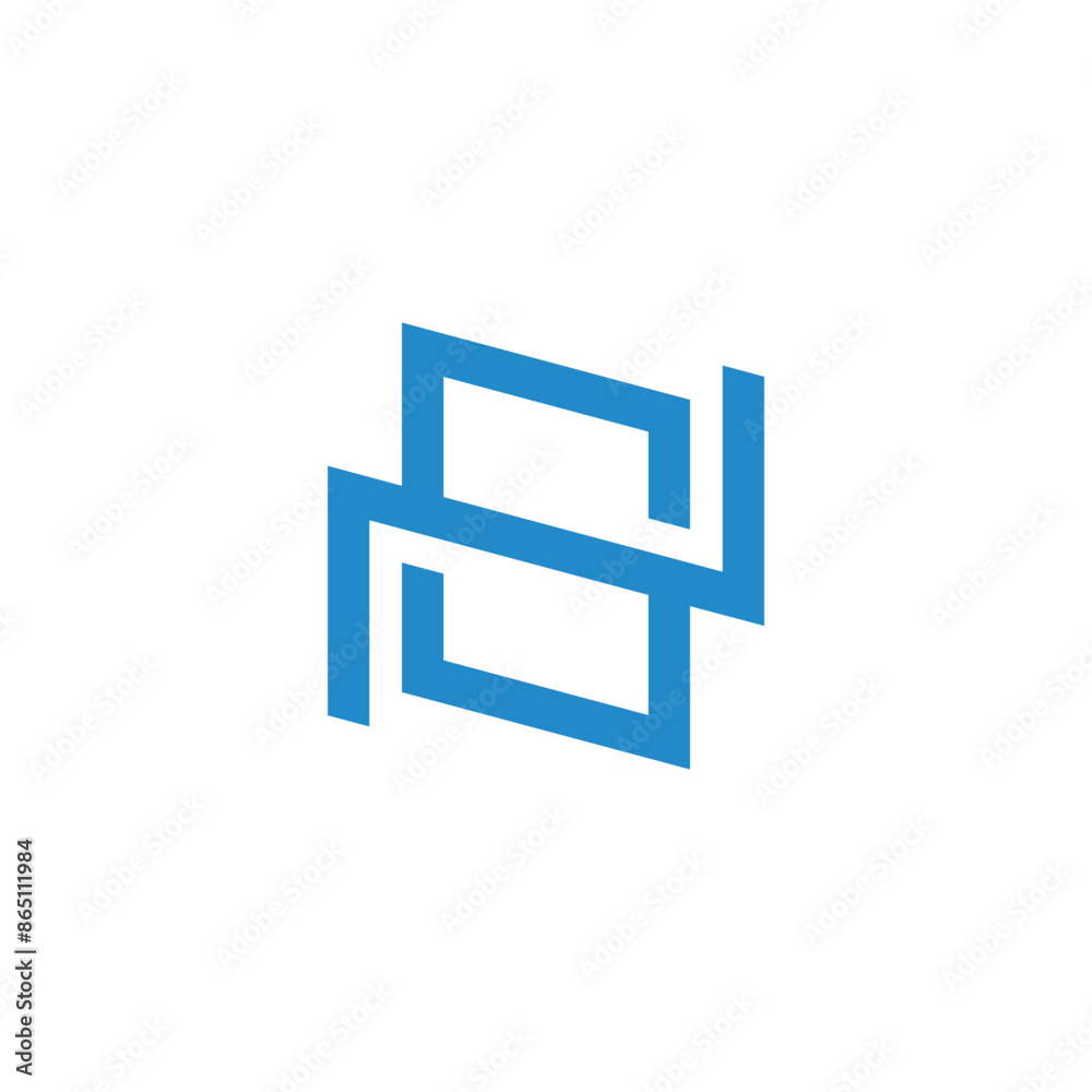 letter sn linked geometric overlap simple line logo vector letter sn linked geometric overlap simple line logo vector